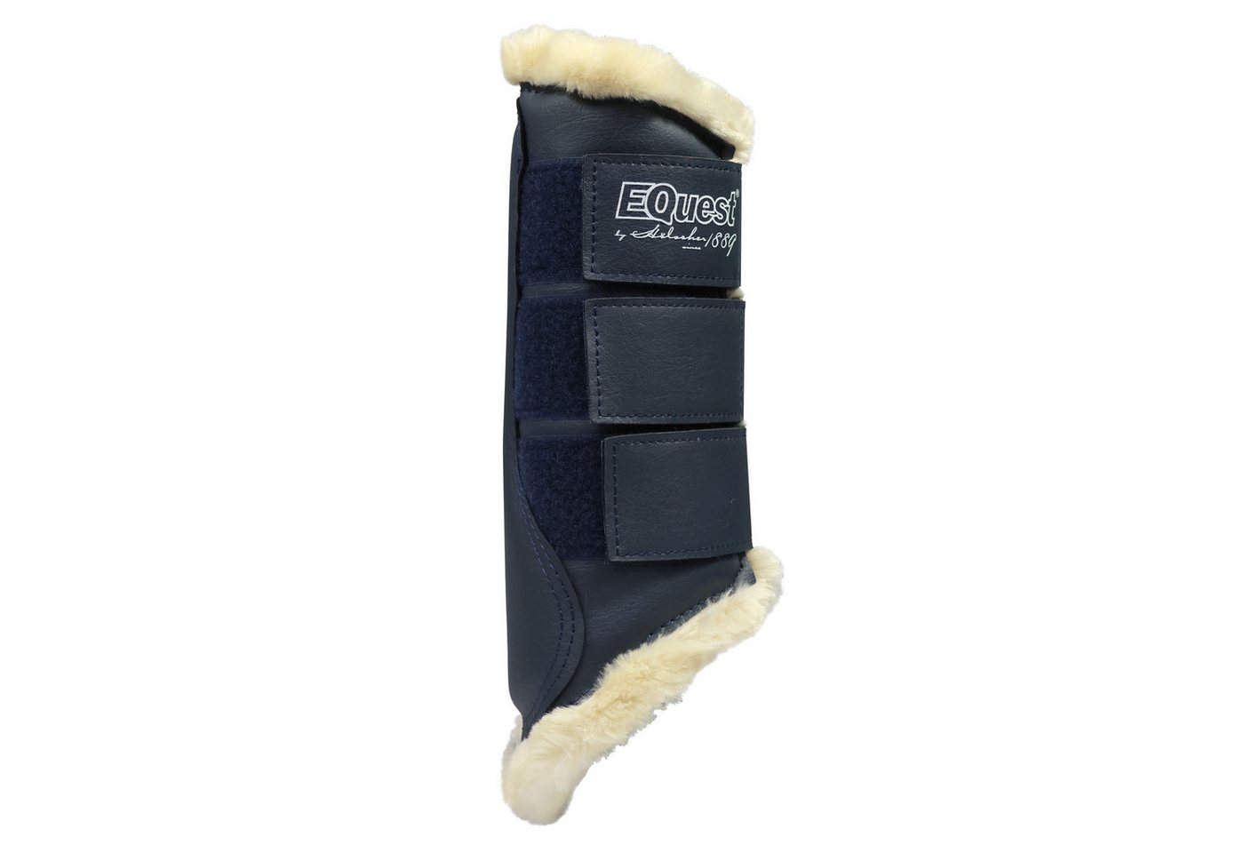 EQuest Gamaschen Softgamasche für Pferde, 2er Set, Navy/Natur, L von EQuest