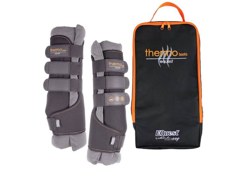EQuest Gamaschen Thermo Boots schwarz, 2er Set, Gamasche für Pferde, S Pony von EQuest