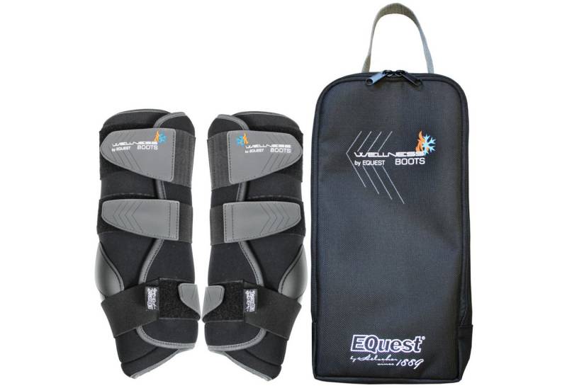 EQuest Kühlgamaschen Wellness Boots Multifunktionale Gamasche für Pferde - schwarz, 2er von EQuest