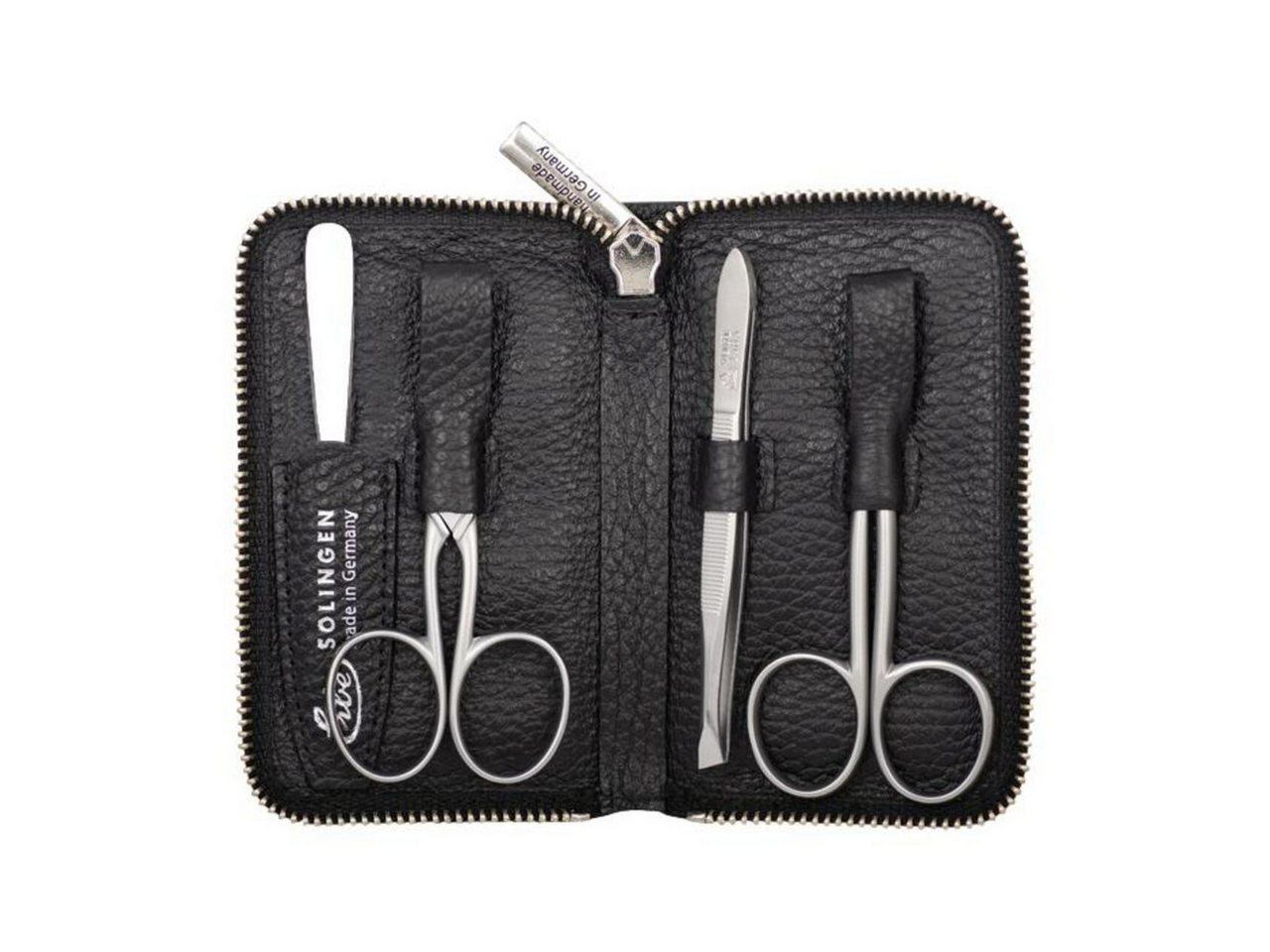 ERBE Körperpflegemittel Inox Reißverschluß-Etui Schwarz von ERBE