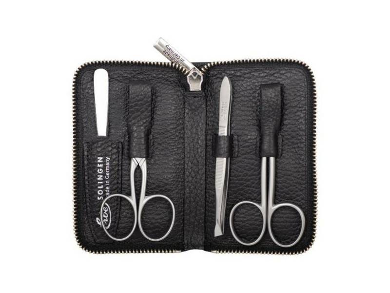 ERBE Körperpflegemittel Inox Reißverschluß-Etui Schwarz von ERBE