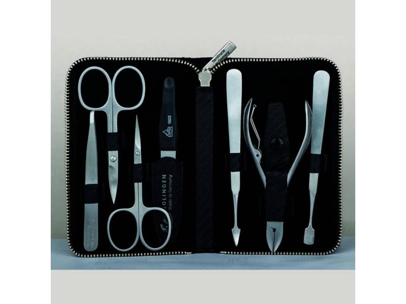 ERBE Maniküre-Etui Reißverschluss-Etui Carbon, rostfrei, Alle Hauttypen von ERBE