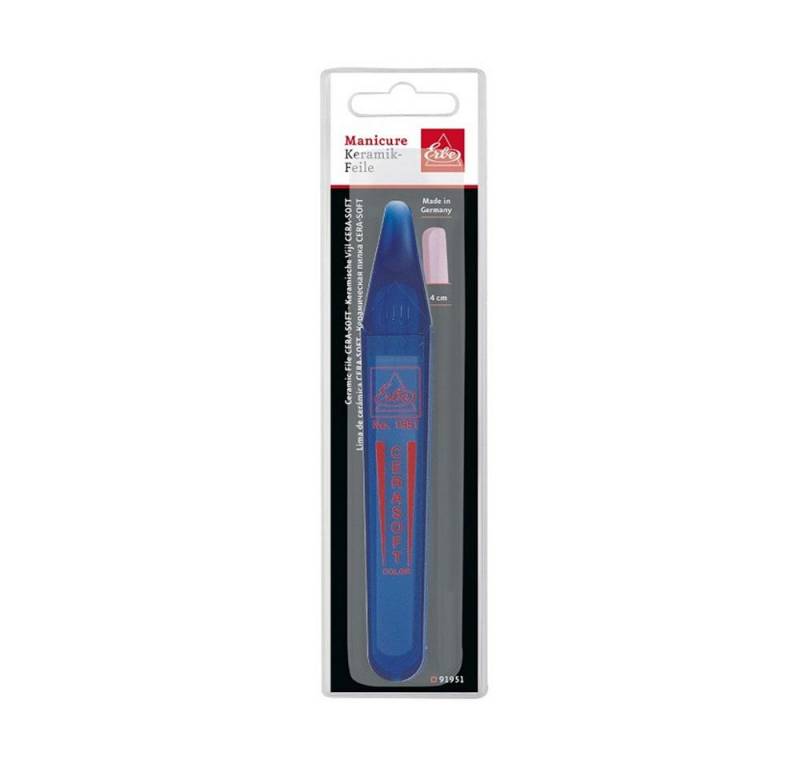 ERBE Mineral-Nagelfeile ERBE-MINERALIEN-FEILE"CERA-SOFT"BLAU 9 cm, 1-tlg., Mineralfeile von ERBE