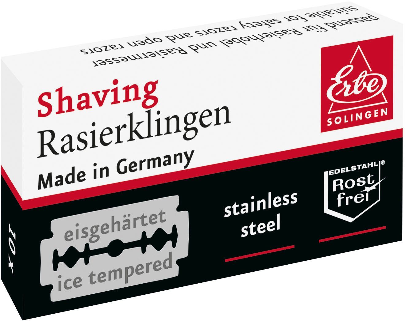 ERBE Rasierklingen, 10-tlg., Edelstahl, rostfrei ERBE Rasierklingen, 10-tlg., Edelstahl, rostfrei von ERBE