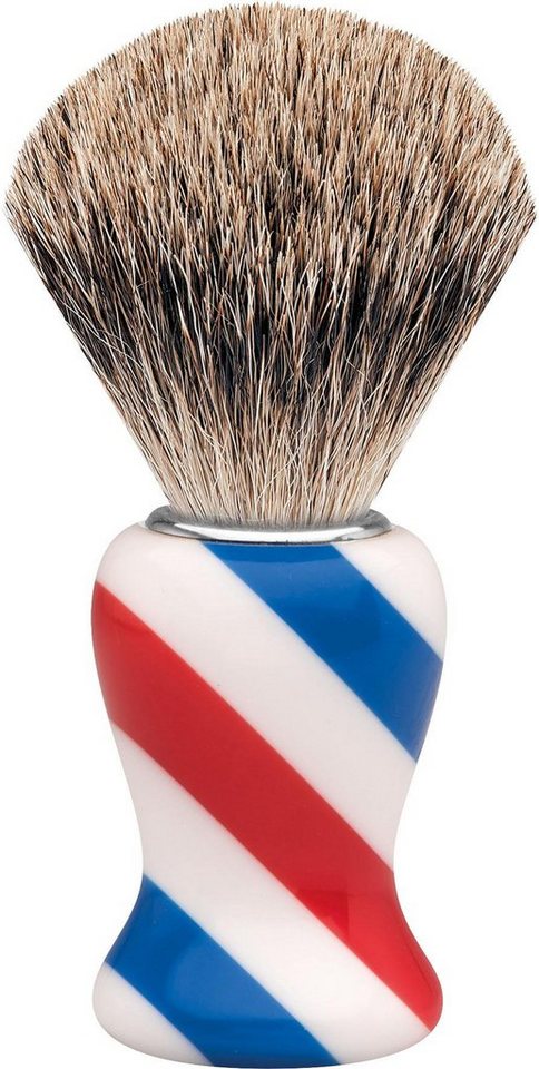 ERBE Rasierpinsel M, Dachshaar, Barbershop Design/Stripes von ERBE