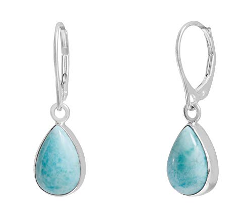 ERCE Larimar Ohrringe Halbedelstein Tropfen 925 Silber von ERCE