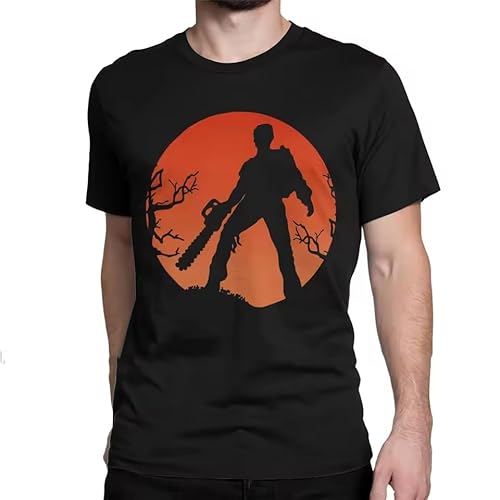 Ash Vs The Evil Dead T-Shirt for Men Cotton T Shirt Horror Movie Bruce Campbell Short Sleeve Tshirt Tees Streetwear Black XL Ash Vs The Evil Dead T-Shirt for Men Cotton T Shirt Horror Movie Bruce Campbell Short Sleeve Tshirt Tees Streetwear Black XL von ERCGreDRRT