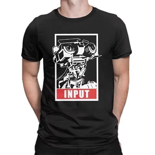 Cool Johnny 5 T-Shirts Men Round Neck Pure Cotton Circuit 80s Retro Robot Movies Gift Idea Tops Black M Cool Johnny 5 T-Shirts Men Round Neck Pure Cotton Circuit 80s Retro Robot Movies Gift Idea Tops Black M von ERCGreDRRT