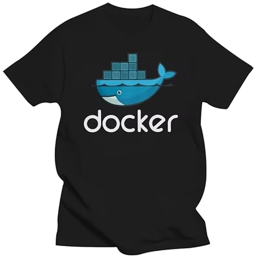 Docker Logo T-Shirt Linux Javascript Programmer T-Shirt Black 3XL von ERCGreDRRT