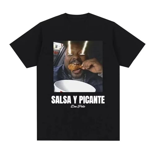 Don Pollo_Salsa Y Picante_ Ohio Graphic T-Shirt Funny Women Fashion Short Sleeve T Shirts Tops Cotton Oversized Tshirt Black L von ERCGreDRRT