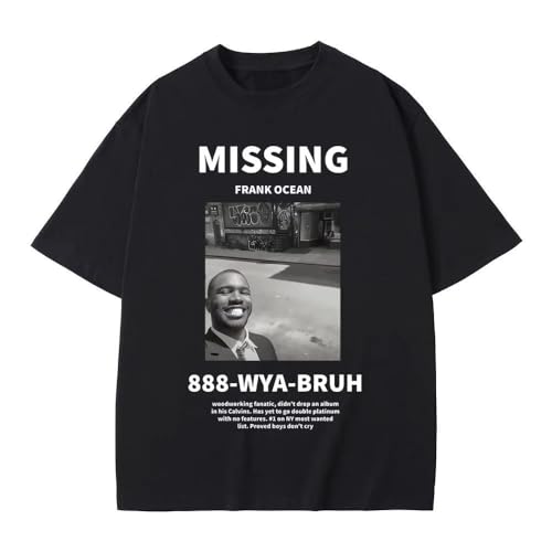 Frank Missing Graphic T-Shirts Ocean Hip Hop T Shirts Blond Fashion T-Shirt Men Casual Tshirt Male Black M Frank Missing Graphic T-Shirts Ocean Hip Hop T Shirts Blond Fashion T-Shirt Men Casual Tshirt Male Black M von ERCGreDRRT