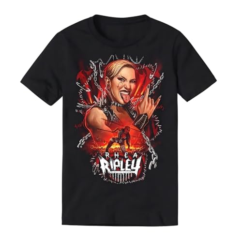Rhea Ripley Chains T-Shirt Black L Rhea Ripley Chains T-Shirt Black L von ERCGreDRRT