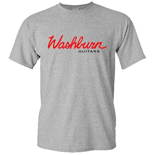 Washburn Guitar Red Logo Men's Grey T-Shirt Size S to 3XL Grey L Washburn Guitar Red Logo Men's Grey T-Shirt Size S to 3XL Grey L von ERCGreDRRT