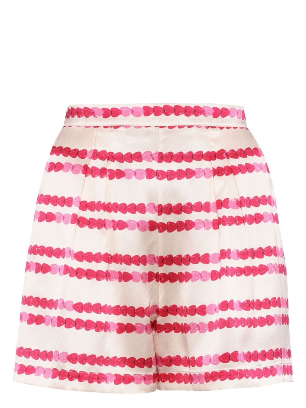 ERES Adorée Seidenshorts mit Herz-Print - Rosa von ERES