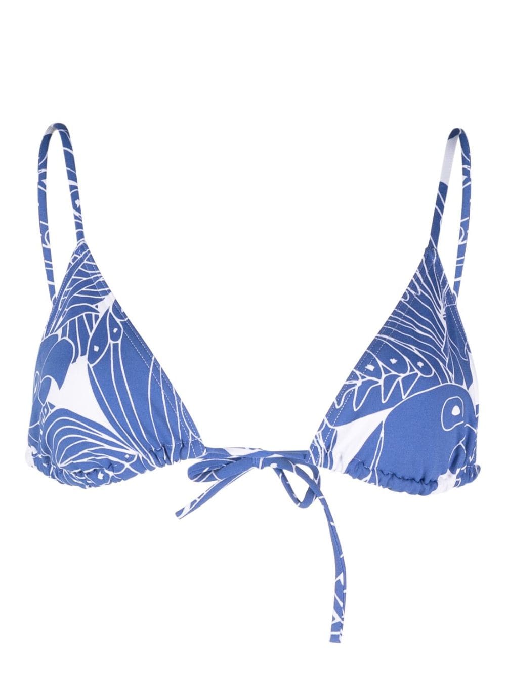 ERES Carlos Bikinioberteil mit Vogel-Print - Blau von ERES