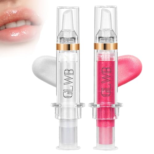 GLWB Lip Plumper, 2024 New GLWB Extreme Lip Plumper, Ultra-Hydrating Lip Plumping Booster with Chili Extract for Pouty Lips for Women, Say Bye to Frequent Touch-ups (1#+4#) von ERGRFHNL