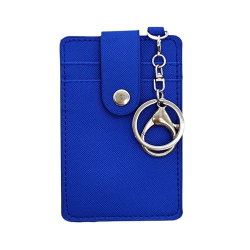 1Piece PU Leather Slim Card Holder Purse ID Window Front Pocket Wallet Credit Bus Presents for Friends Women(Dark Blue) von ERHTGUO