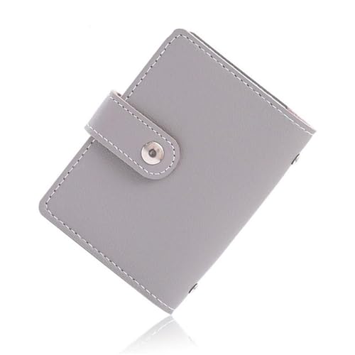 ERHTGUO 26 Card Slots Blocking PU Leather Women Credit Wallet Cute Cards Holder for Cardholder(Grey) von ERHTGUO