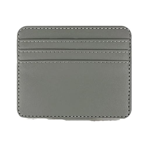 ERHTGUO 2Pcs Pu Leather ID Card Holder Candy Color Bank Credit Box Multi Slot Slim Case Wallet Women Business Cover(Gray) von ERHTGUO