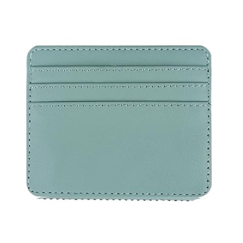 ERHTGUO 2Pcs Pu Leather ID Card Holder Candy Color Bank Credit Box Multi Slot Slim Case Wallet Women Business Cover(Sky Blue) von ERHTGUO