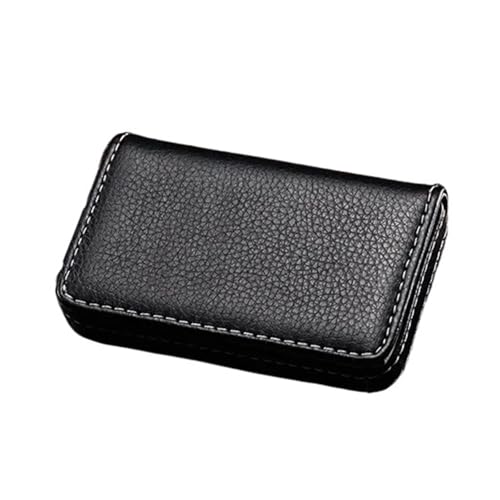 ERHTGUO 2pcs Arrival PU Leather Stainless Steel Men/Women Credit Bank Card Case Metal Box Magnetic Business Holder(Black) von ERHTGUO