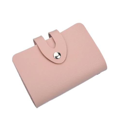 ERHTGUO Business Card Holder Wallet Women Black/pink/Blue/Green/red/Brown Bank/ID/Credit 24 Bits Case(Pink) von ERHTGUO