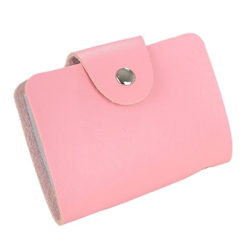 ERHTGUO Creative Multi-Pockets PU Leather Credit Card Holder Wallet Men's Id Travel Cash Pouch Women's Cardholders(Pink) von ERHTGUO