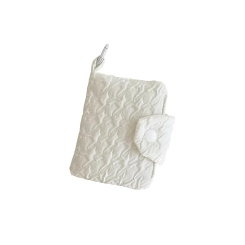 ERHTGUO Ins Simple Zero Wallet Girls Candy Color Card Bag Student Backpack Pendant Buckle Small Coin Purse Cute(White) von ERHTGUO