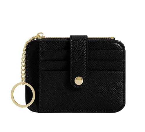 ERHTGUO Mini Student Keychain Wallet with Multiple Card Slots Minimalist and Creative Women's Holder(Black) von ERHTGUO