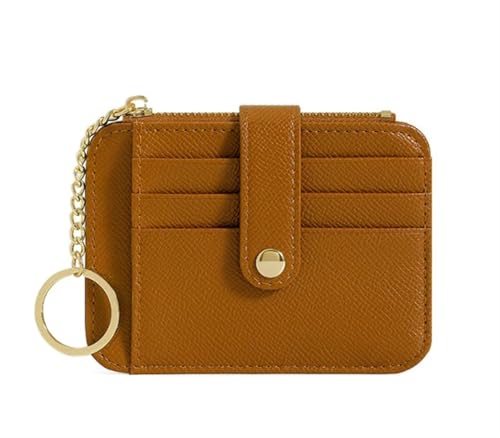 ERHTGUO Mini Student Keychain Wallet with Multiple Card Slots Minimalist and Creative Women's Holder(Brown) von ERHTGUO