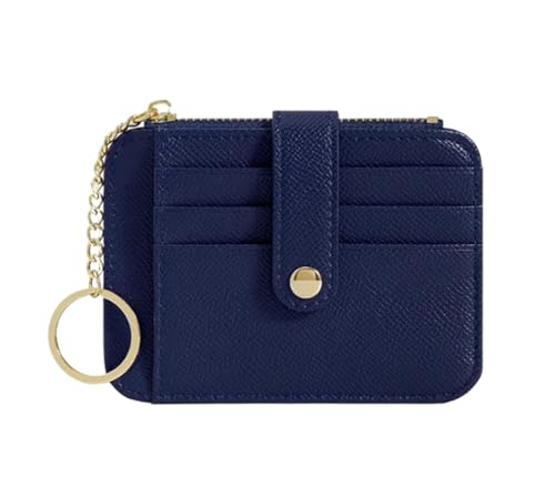ERHTGUO Mini Student Keychain Wallet with Multiple Card Slots Minimalist and Creative Women's Holder(Deep Bule) von ERHTGUO