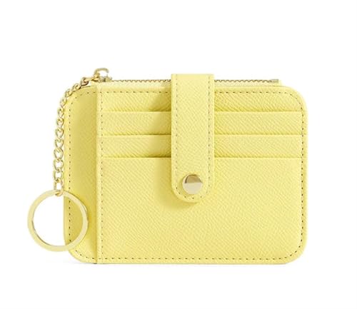 ERHTGUO Mini Student Keychain Wallet with Multiple Card Slots Minimalist and Creative Women's Holder(Yellow) von ERHTGUO