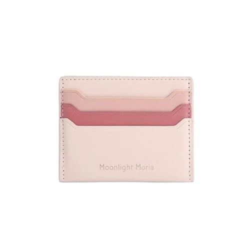 ERHTGUO Minimalist Card Bag Wallet Credit ID Holder Purse Ultra Thin Mini PU Leather Cover Pouch for Women(Pink) von ERHTGUO