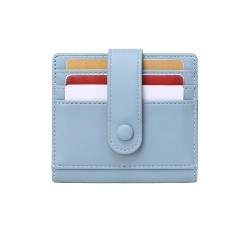 ERHTGUO RFID Women's Credit Card Holders PU Leather Ultra Thin Set Business Holder Small Wallet(Blue) von ERHTGUO