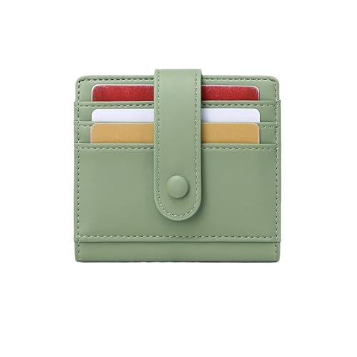 ERHTGUO RFID Women's Credit Card Holders PU Leather Ultra Thin Set Business Holder Small Wallet(Green) von ERHTGUO