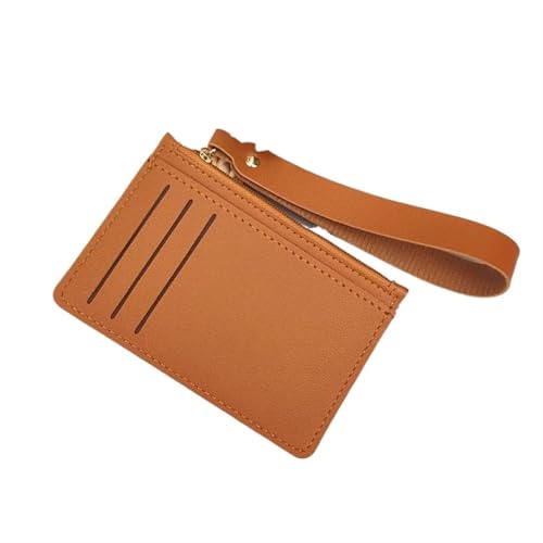 ERHTGUO Thin Cards Holder Wallet Organizer Women Men Business Card Holders Wallets Slim Bank Credit ID Cover Coin Pouch Case(Coffee) von ERHTGUO