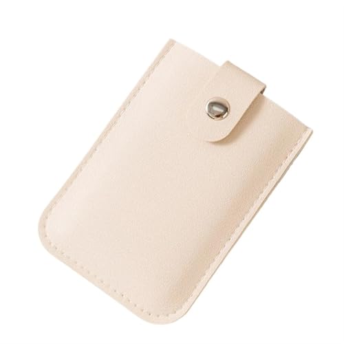 ERHTGUO Woman Business Card Purse Case for Bank Cards Slim Coin Wallet with Pullout PU Leather Portable Multi Bags Holders(White) von ERHTGUO