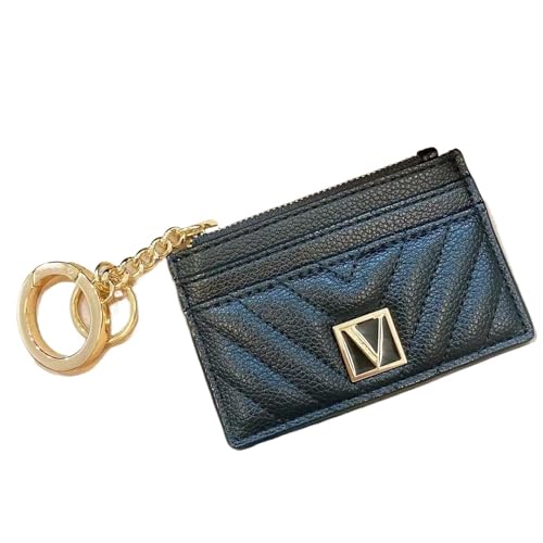 ERHTGUO Women's Card Bag Coin Purse Bus Portable Carry-on Bank Storage ID Key(Black) von ERHTGUO