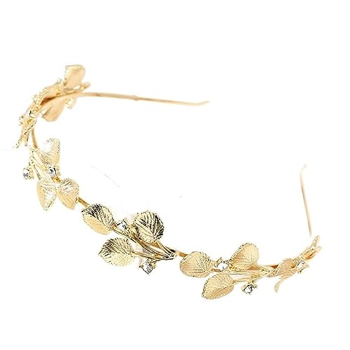 1pc RetroHair Bands for Frauen Hochzeit Metall Gold Blatt Haar Stirnbänder Mädchen Haar Zubehör (Color : 4A) von ERICAT