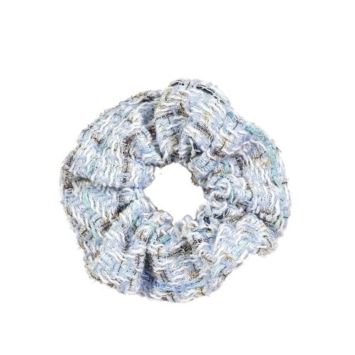2 Stück Plaid Romantische Frauen Haarbänder Krawatten Gummiband Mädchen Pferdeschwanzhalter Haarschmuck (Color : Blue) von ERICAT