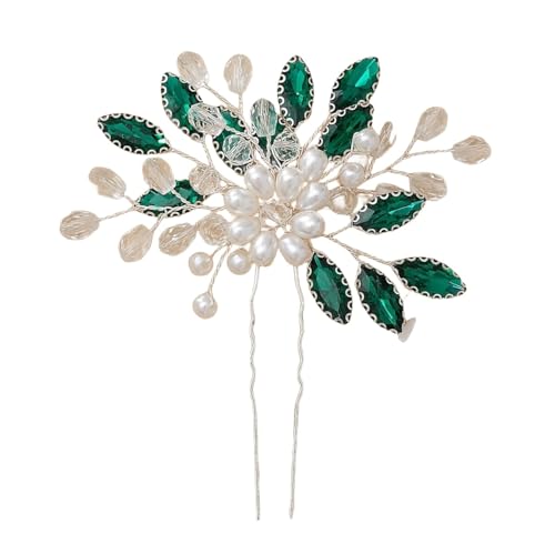 2PCS Strass Braut Haar Zubehör Frauen Braut Kopf Stücke Zirkon Hochzeit Haar Kamm Hochzeit Kopfschmuck (Color : HS-J6853S) von ERICAT