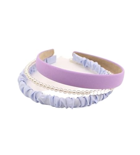 3 stücke Frauen Tuch Haar Bands Kopfschmuck Stirnband Mädchen Haarband Haar Hoop Weibliche Haar Zubehör Kopfbedeckungen (Color : C12) von ERICAT