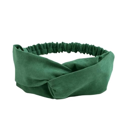 3 stücke Stirnband Kreuz Top Knoten Elastische Haarbänder Weiche Einfarbig Mädchen Haarband Haar Zubehör Twisted Knotted Headwrap (Color : 06) von ERICAT