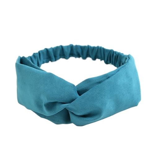 3 stücke Stirnband Kreuz Top Knoten Elastische Haarbänder Weiche Einfarbig Mädchen Haarband Haar Zubehör Twisted Knotted Headwrap (Color : C13) von ERICAT