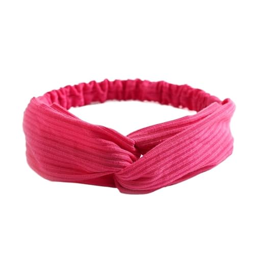 3 stücke Stirnband Kreuz Top Knoten Elastische Haarbänder Weiche Einfarbig Mädchen Haarband Haar Zubehör Twisted Knotted Headwrap (Color : C31) von ERICAT