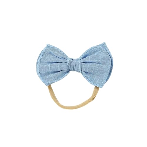 3PCS Bögen Stirnband for Mädchen Baumwolle Bowknot Band Haar Zubehör Dünne Elastische Haarband (Color : C16) von ERICAT