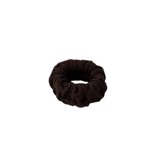 3PCS Frauen Mädchen Einfache Feste Scrunchies Plissee Handtuch Ring Gummibänder Dame Weiche Elastische Haarband Weibliche Haar Zubehör (Color : C5) von ERICAT