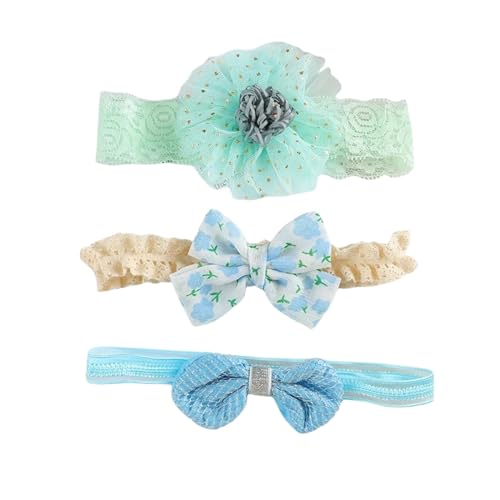 3PCS Stirnband Blume Bögen Stirnbänder Haarband Schleife Schöne Kopfbedeckung Mädchen Haarschmuck (Color : C8) von ERICAT