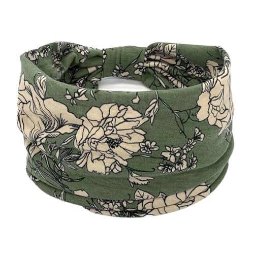 Bedrucktes elastisches Sport-Stirnband mit breiter Krempe for Damen und Herren (Color : 69, Size : One Size) von ERICAT