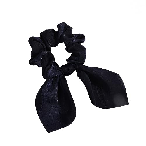 Bowknot elastische Frauen einfarbig Scrunchie Mädchen Haar Pferdeschwanz Stirnband Haar Seil Haar-Accessoires (Color : 3, Size : One Size) von ERICAT